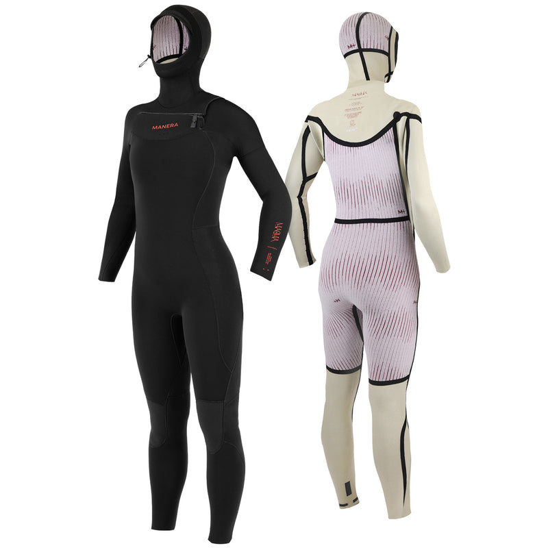 Load image into Gallery viewer, Manera Women's Magma 6/4 Hooded Chest-Zip Wetsuit 4