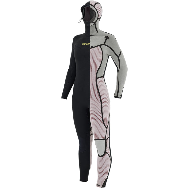 Load image into Gallery viewer, Manera Women's Magma Meteor 6/4 Hooded Chest-Zip Wetsuit • 2023 2