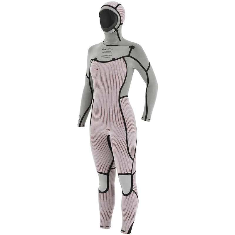 Load image into Gallery viewer, Manera Women's Magma Meteor 6/4 Hooded Chest-Zip Wetsuit • 2023 5