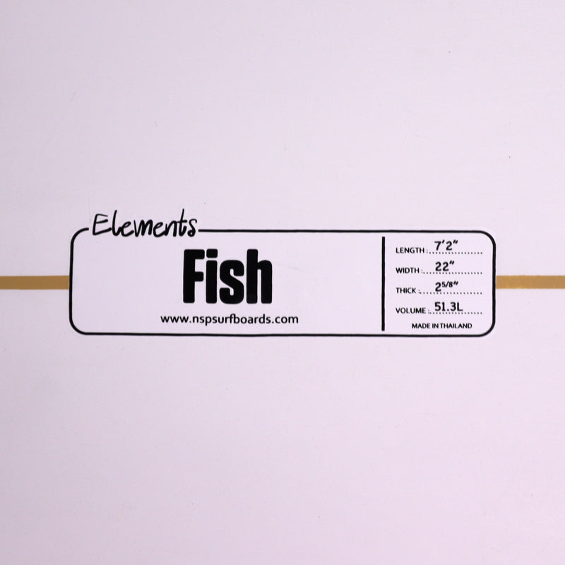 Load image into Gallery viewer, NSP Fish Elements 7'2 × 22 × 2 ⅝ Surfboard 4