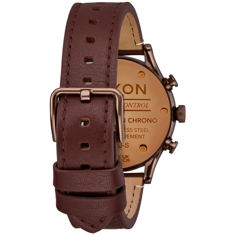 Load image into Gallery viewer, Nixon Station Chrono Leather Watch 2