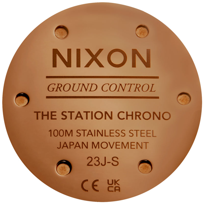 Load image into Gallery viewer, Nixon Station Chrono Leather Watch 5
