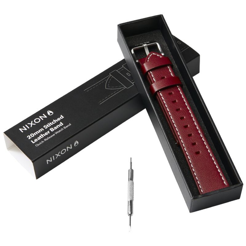 Load image into Gallery viewer, Nixon 20mm Stitched Leather Watch Band 4