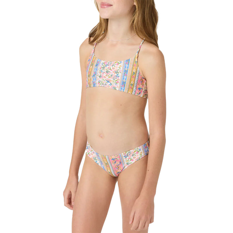 Load image into Gallery viewer, O'Neill Youth Cora Floral Ruched Bralette Swimsuit Set 3