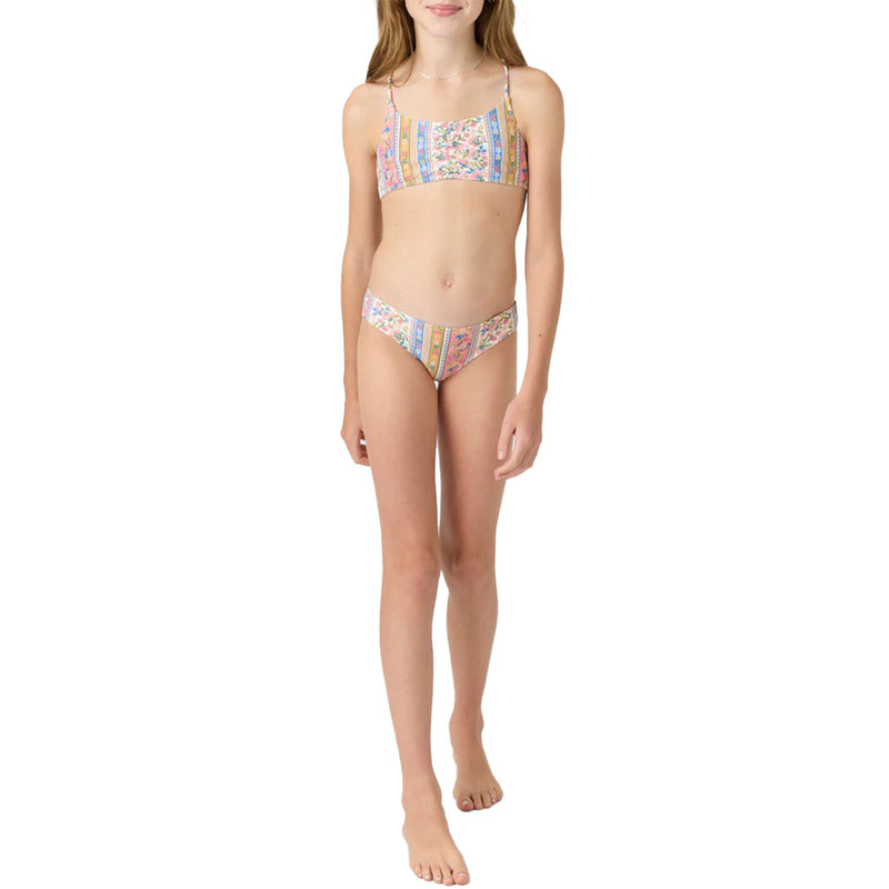 Load image into Gallery viewer, O'Neill Youth Cora Floral Ruched Bralette Swimsuit Set 5