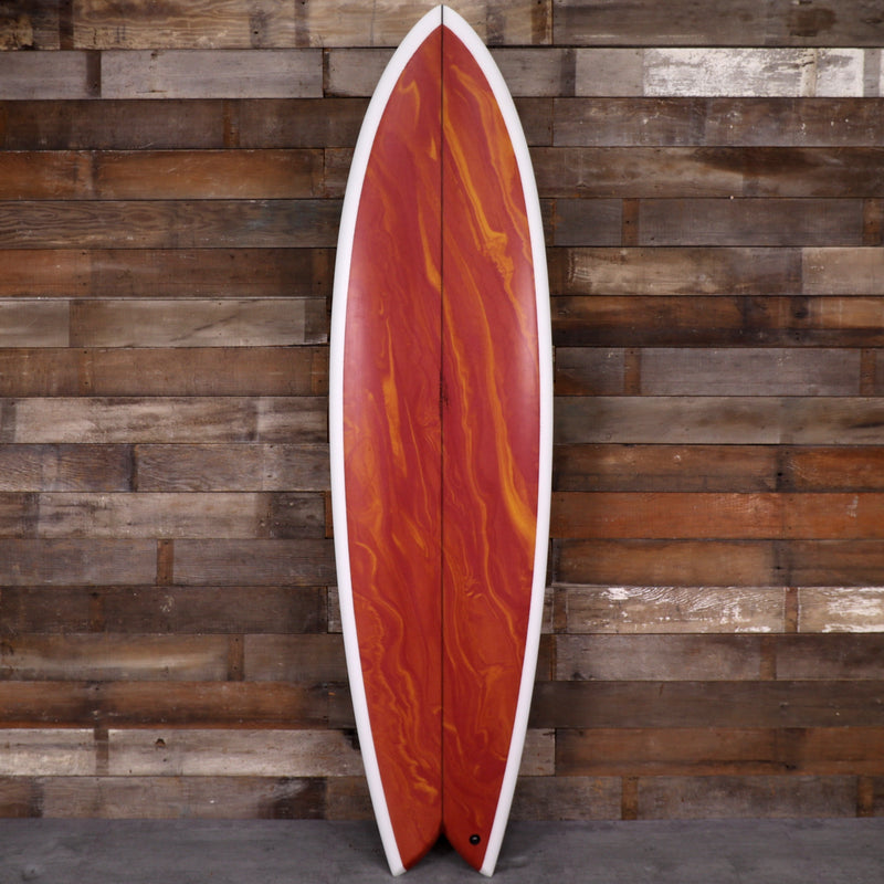 Load image into Gallery viewer, Pace Long Fish 6'10 × 21 ¼ × 2 ⅞ Surfboard - Red Swirl 1