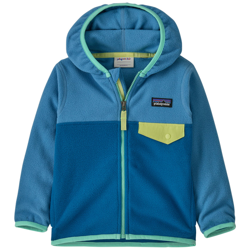 Load image into Gallery viewer, Patagonia Baby Micro D Snap-T Fleece Hooded Zip-Up Jacket 3