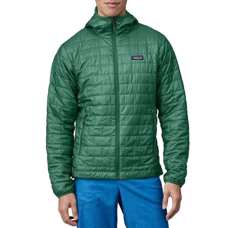 Load image into Gallery viewer, Patagonia Nano Puff Hooded Zip Jacket - Conifer Green 2