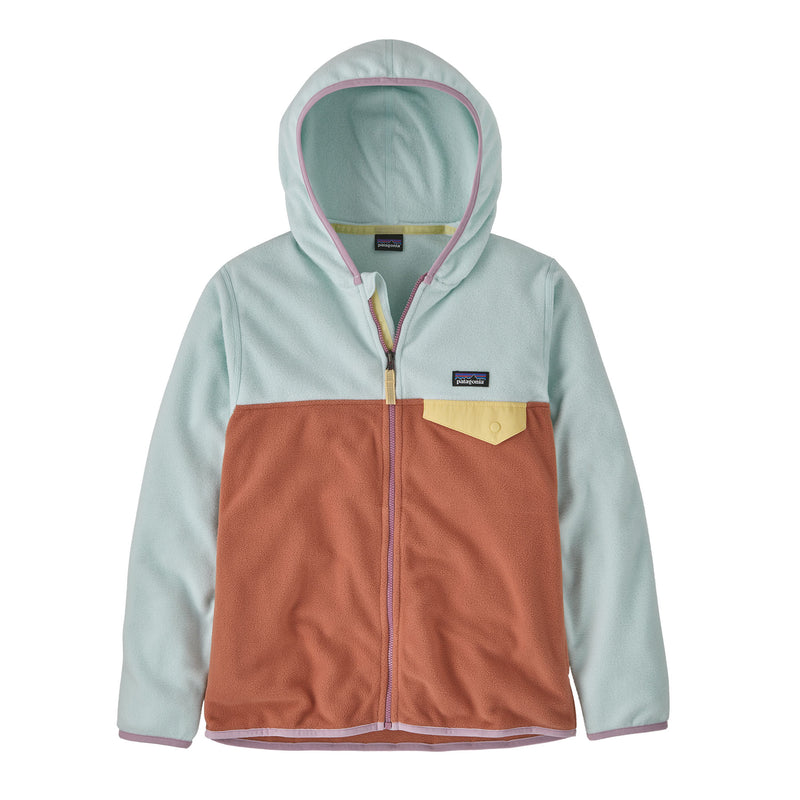 Load image into Gallery viewer, Patagonia Youth Micro D Snap-T Fleece Hooded Zip-Up Jacket 2