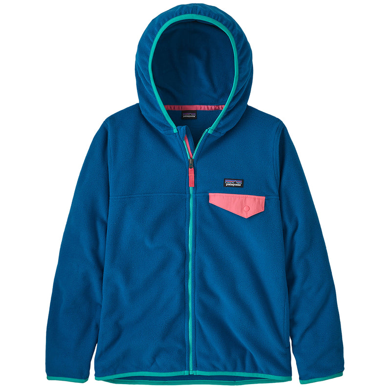 Load image into Gallery viewer, Patagonia Youth Micro D Snap-T Fleece Hooded Zip-Up Jacket 1