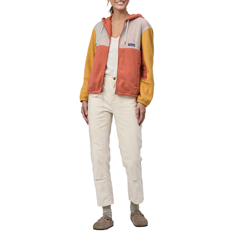 Load image into Gallery viewer, Patagonia Women's Microdini Fleece Hooded Zip Jacket - Sienna Clay 4