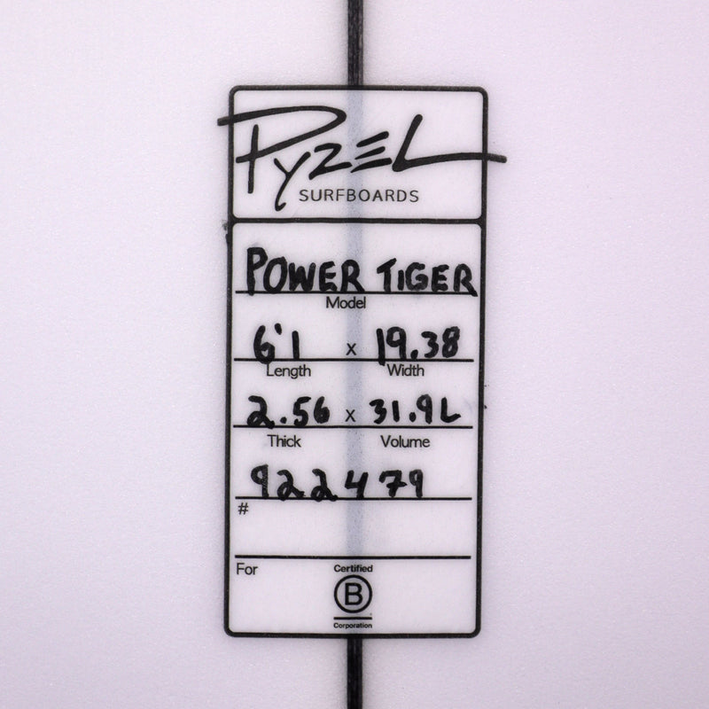 Load image into Gallery viewer, Pyzel Power Tiger 6'1 × 19 ⅜ × 2 9/16 Surfboard 4