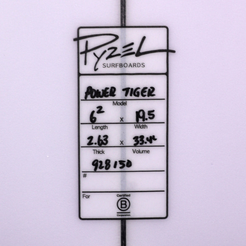 Load image into Gallery viewer, Pyzel Power Tiger 6'2 × 19 ½ × 2 ⅝ Surfboard 4