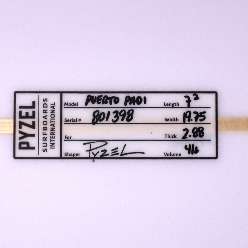 Load image into Gallery viewer, Pyzel Puerto Padi 7'2 × 19 ¾ × 2 ⅞ Surfboard 4