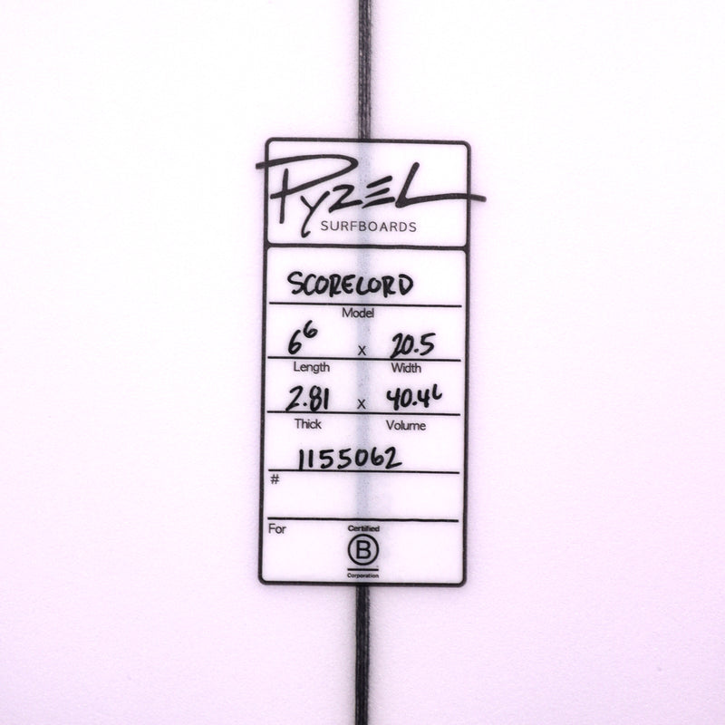 Load image into Gallery viewer, Pyzel The Score Lord 6'6 × 20 ½ × 2 13/16 Surfboard 4