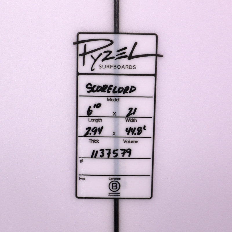 Load image into Gallery viewer, Pyzel The Score Lord 6'10 × 21 × 2 15/16 Surfboard 4