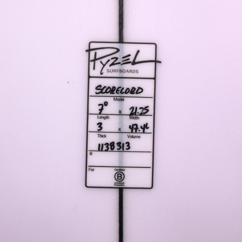 Load image into Gallery viewer, Pyzel The Score Lord 7'0 × 21 ¼ × 3 Surfboard • REPAIRED 4