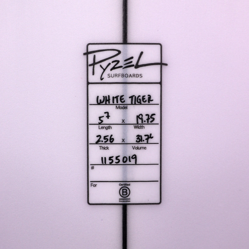 Load image into Gallery viewer, Pyzel White Tiger 5'7 × 19 ¾ × 2 9/16 Surfboard 4
