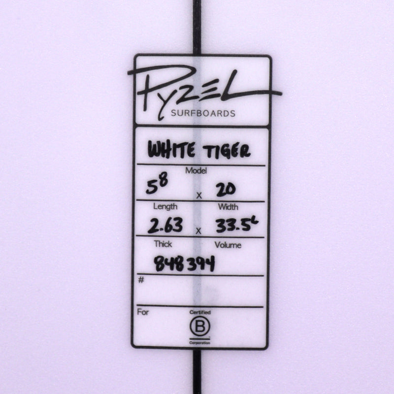 Load image into Gallery viewer, Pyzel White Tiger 5'8 × 20 × 2 ⅝ Surfboard 4