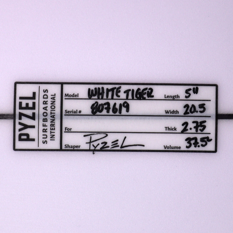 Load image into Gallery viewer, Pyzel White Tiger 5'11 × 20 ½ × 2 ¾ Surfboard 4