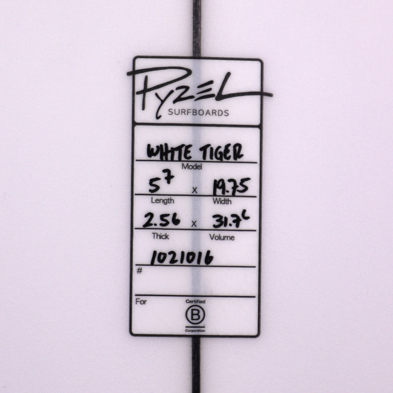 Load image into Gallery viewer, Pyzel White Tiger 5'7 × 19 ¾ × 2 9/16 Surfboard 4