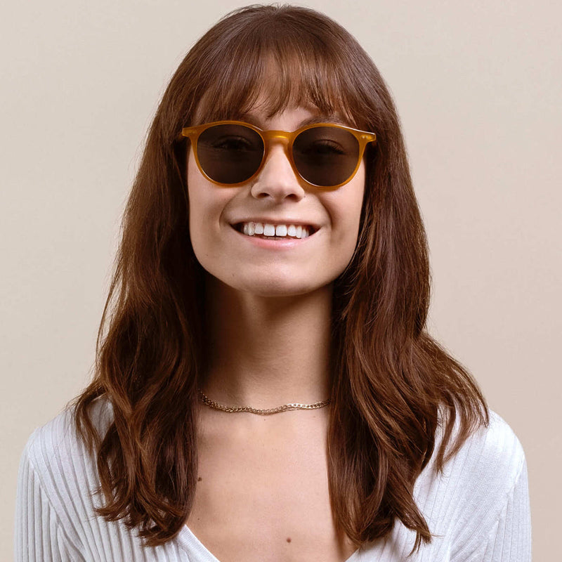 Load image into Gallery viewer, RAEN Basq Polarized Sunglasses - Honey/Green 4