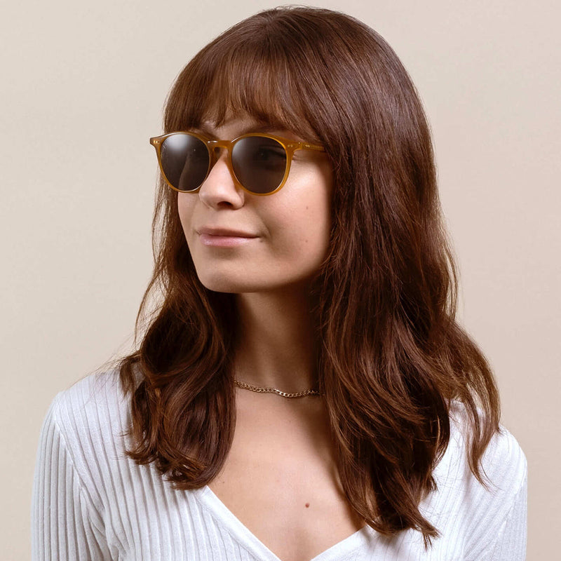 Load image into Gallery viewer, RAEN Basq Polarized Sunglasses - Honey/Green 5