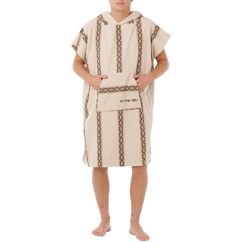 Load image into Gallery viewer, Rip Curl Classic Surf Hooded Towel Changing Poncho - Bone 3