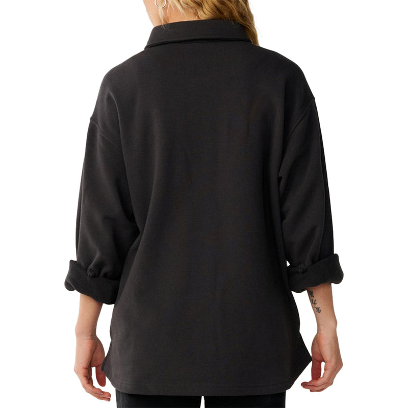Load image into Gallery viewer, Rip Curl Women's Retro Swell Long Sleeve Button-Up Fleece Overshirt 2