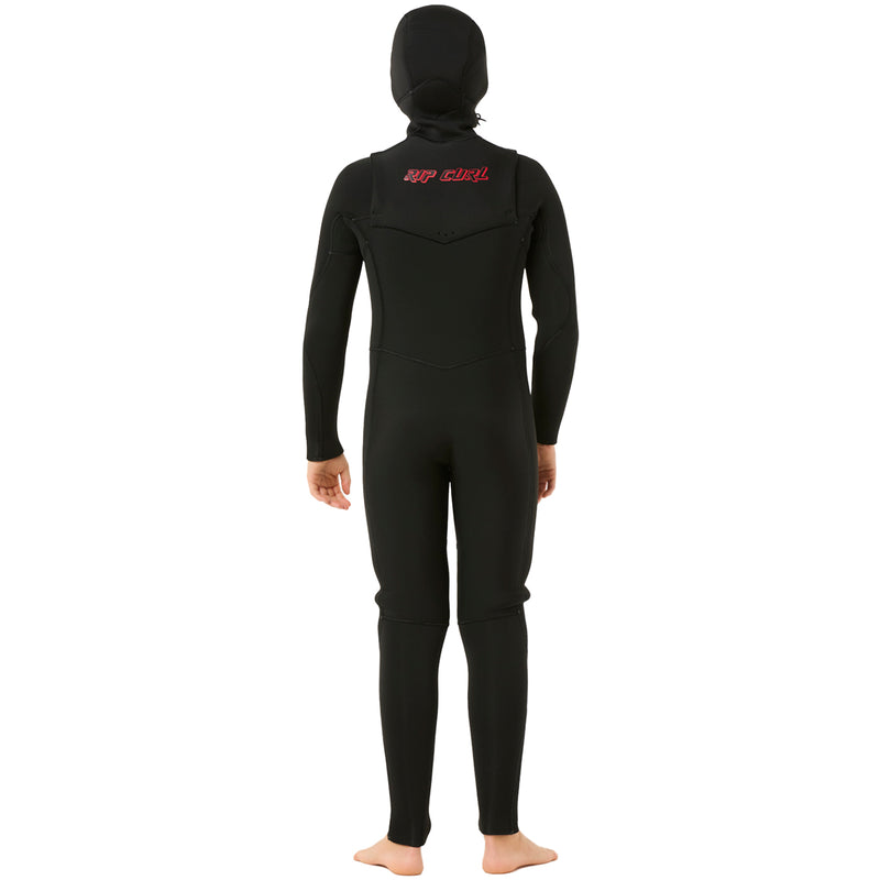 Load image into Gallery viewer, Rip Curl Youth Dawn Patrol 5/4 Hooded Chest-Zip Wetsuit 2