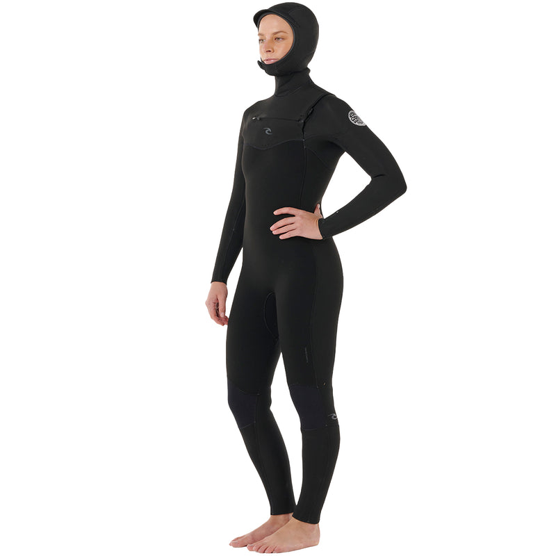 Load image into Gallery viewer, Rip Curl Women's Dawn Patrol 5/4 Hooded Chest-Zip Wetsuit 3