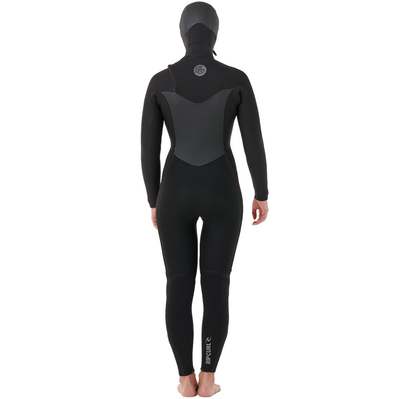 Load image into Gallery viewer, Rip Curl Women's Flashbomb 5/4 Hooded Chest-Zip Wetsuit 2