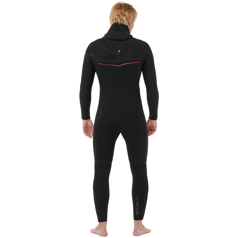 Load image into Gallery viewer, Rip Curl Flashbomb Fusion 5/4 Hooded Chest-Zip Wetsuit 2