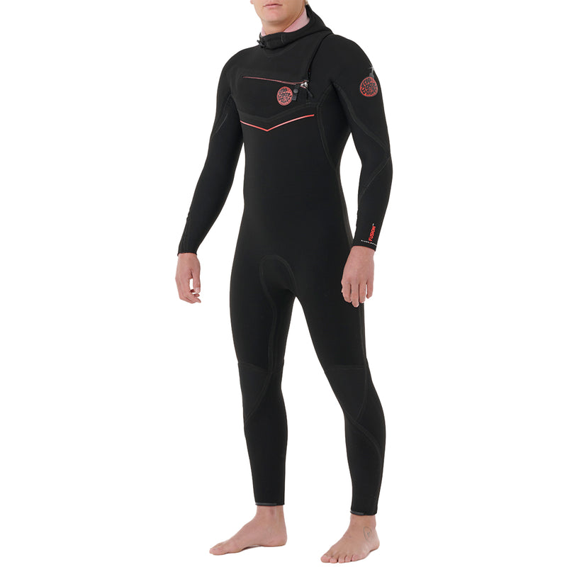 Load image into Gallery viewer, Rip Curl Flashbomb Fusion 4/3 Hooded Chest-Zip Wetsuit 4
