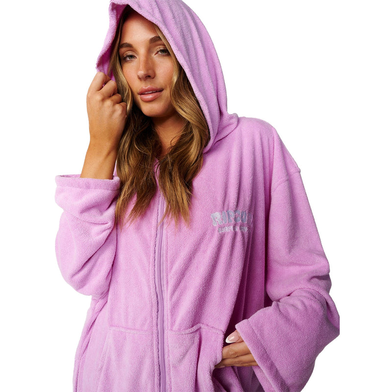 Load image into Gallery viewer, Rip Curl Women's Classic Surf Zip-Up Hooded Towel Changing Poncho 4