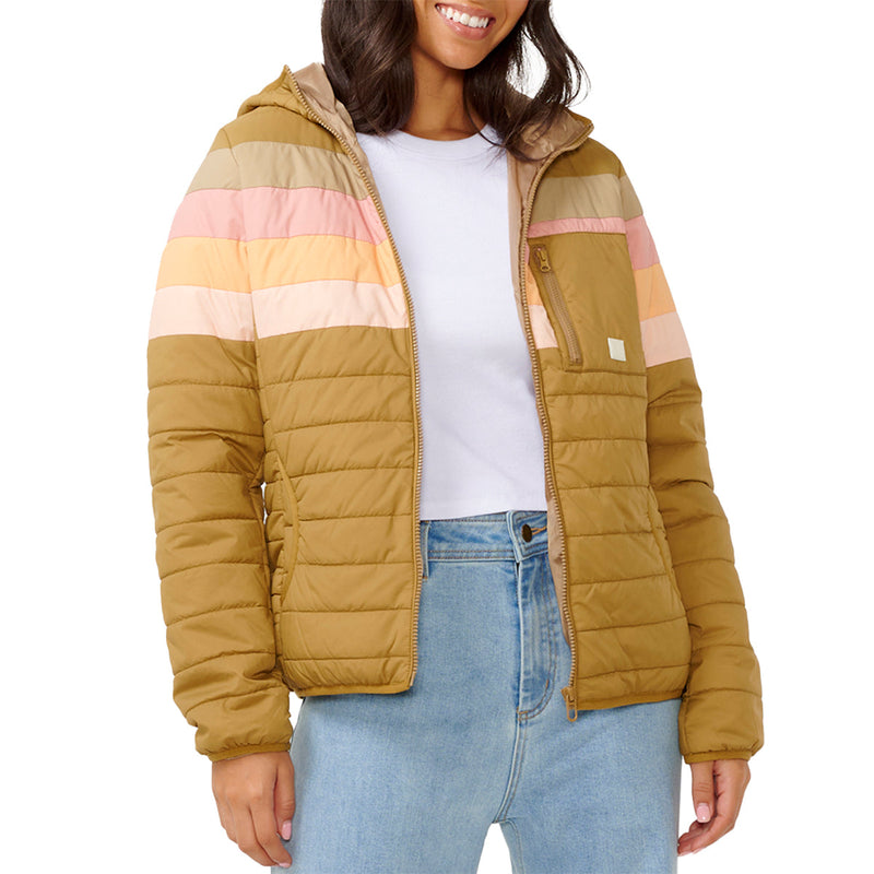 Load image into Gallery viewer, Rip Curl Women's Anti-Series Revival Hooded Zip-Up Jacket 1