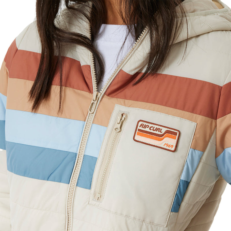 Load image into Gallery viewer, Rip Curl Women's Anti-Series Revival Hooded Zip-Up Jacket 15