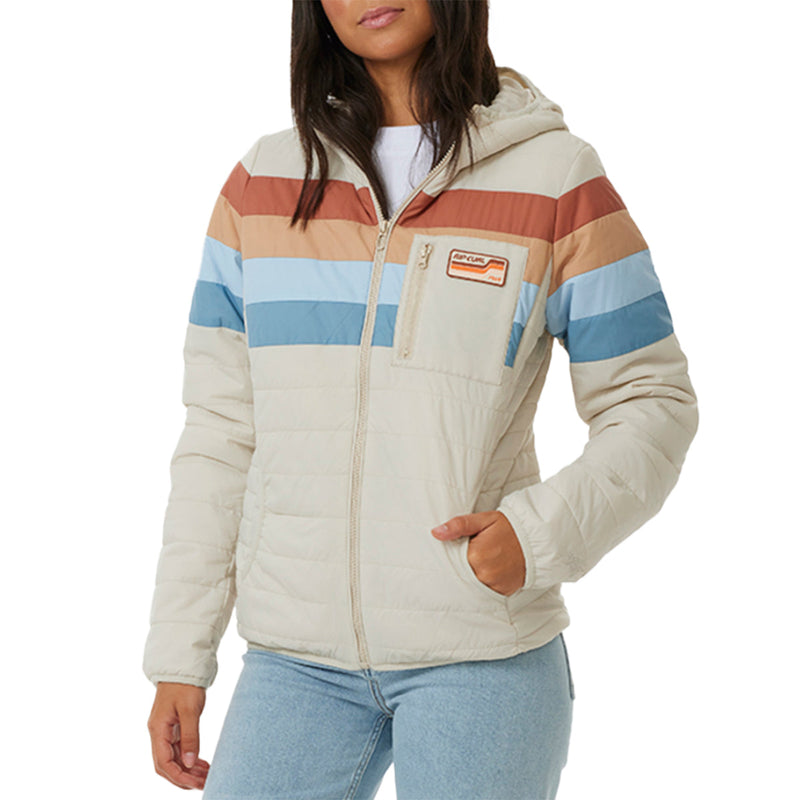 Load image into Gallery viewer, Rip Curl Women's Anti-Series Revival Hooded Zip-Up Jacket 7