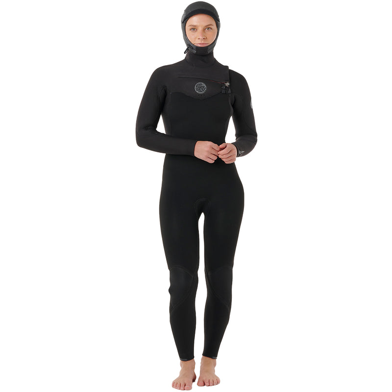Load image into Gallery viewer, Rip Curl Women's Flashbomb 6/4 Hooded Chest-Zip Wetsuit 1
