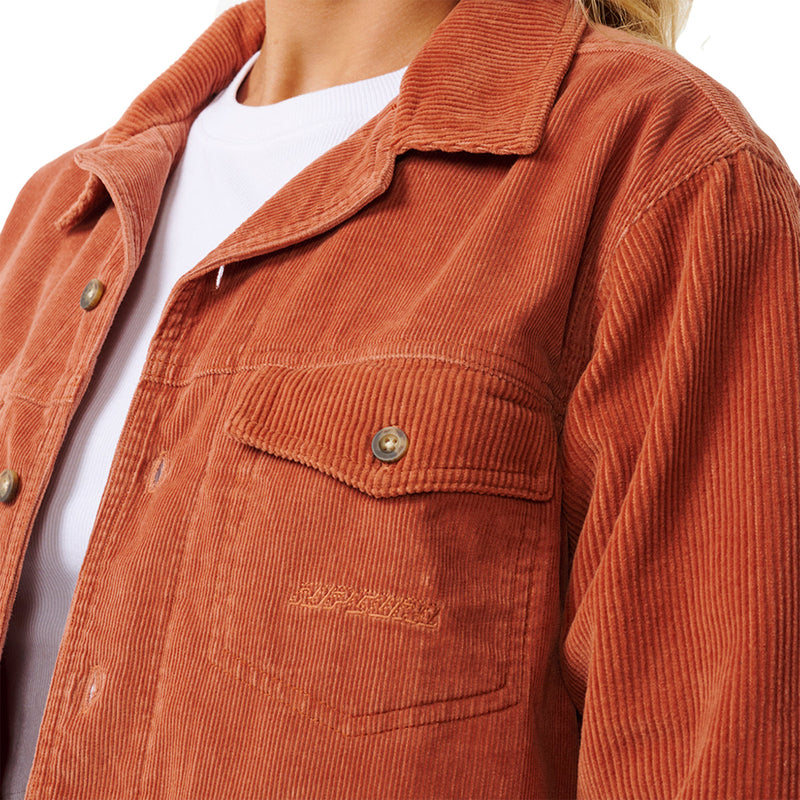 Load image into Gallery viewer, Rip Curl Women's Stevie Cord Long Sleeve Button-Up Shirt 6