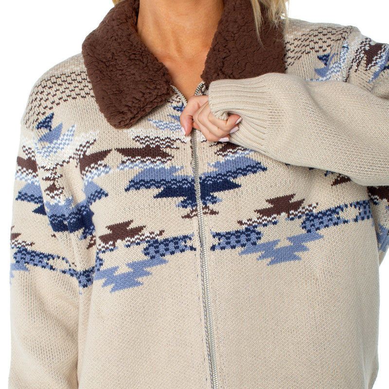Load image into Gallery viewer, Roxy Women's Wildwood Zip-Up Sweater 4