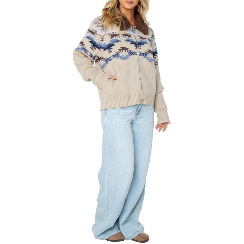 Load image into Gallery viewer, Roxy Women's Wildwood Zip-Up Sweater 5