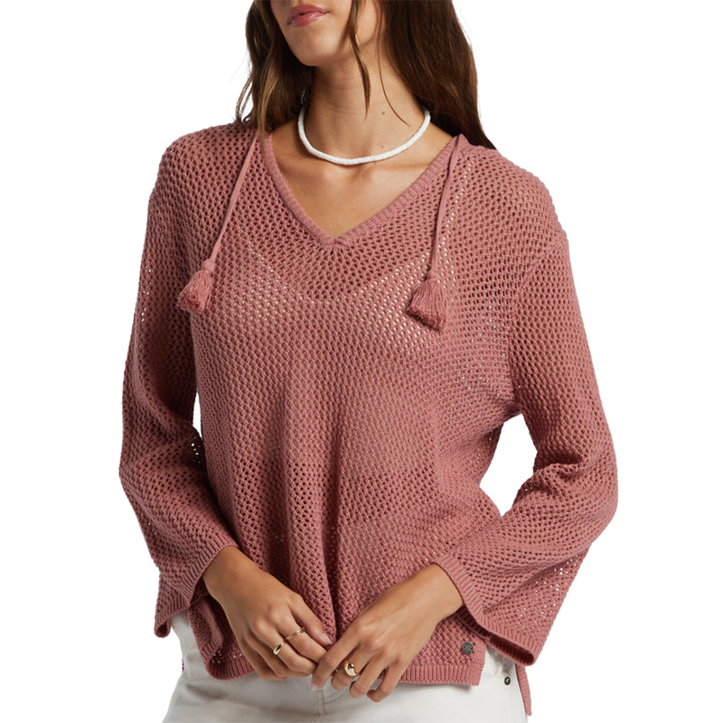 Load image into Gallery viewer, Roxy Women's After Beach Break Hooded V-Neck Sweater 1