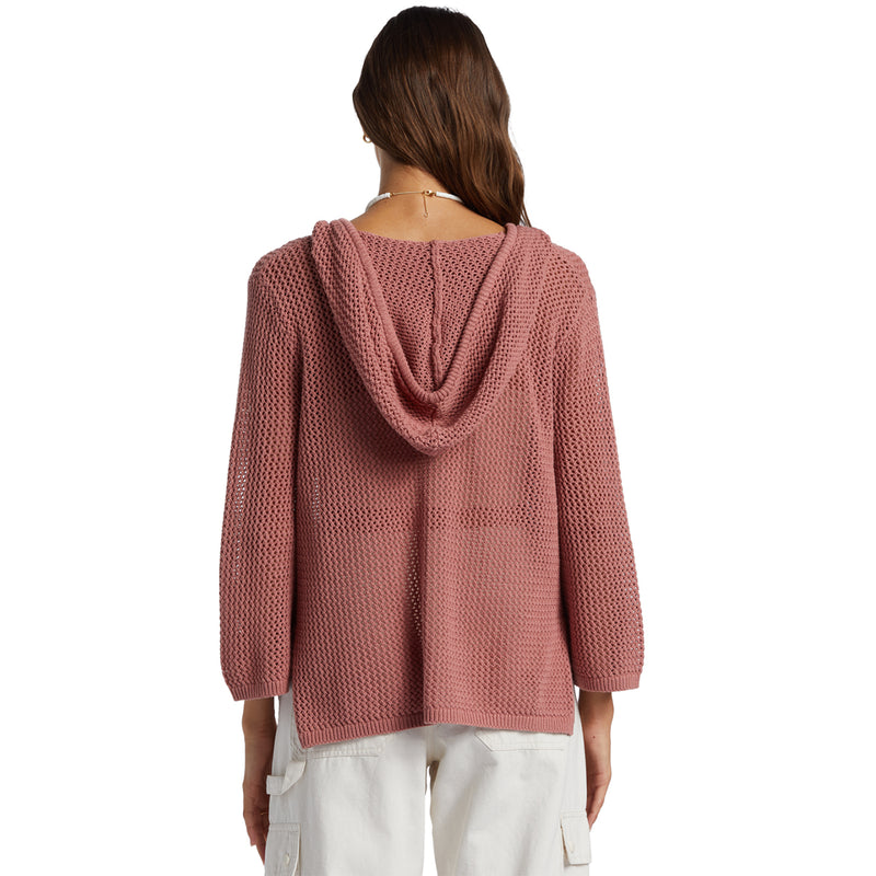 Load image into Gallery viewer, Roxy Women's After Beach Break Hooded V-Neck Sweater 3