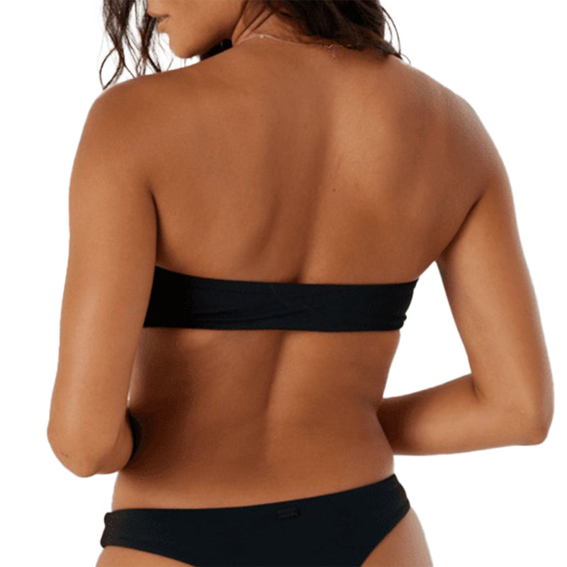 Load image into Gallery viewer, Roxy Women's SD Beach Classics Bandeau Lattice Bikini Top 2