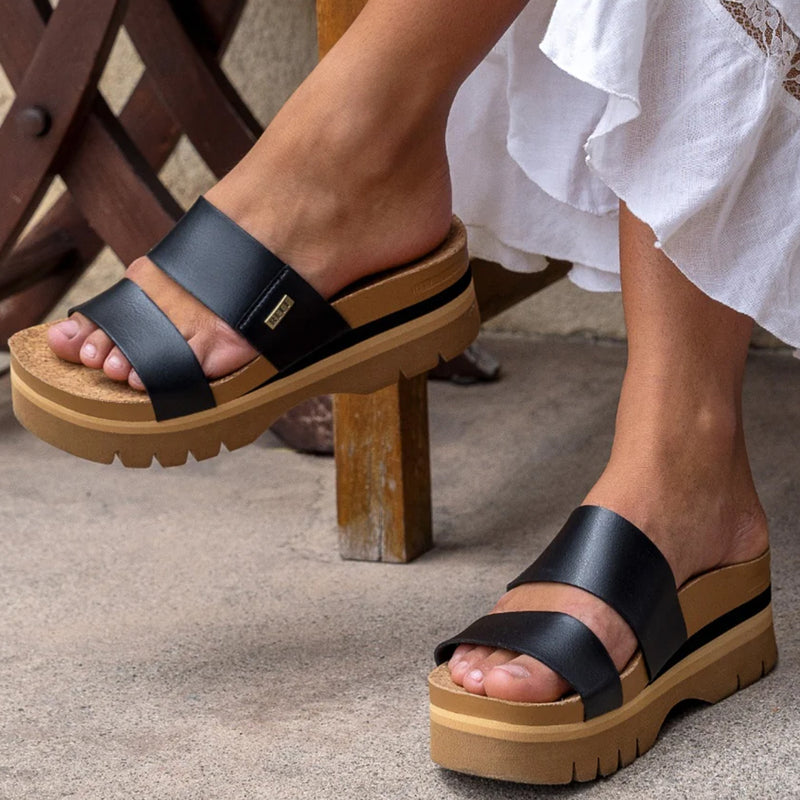 Load image into Gallery viewer, REEF Women's Cushion Vista Higher Platform Sandals 8