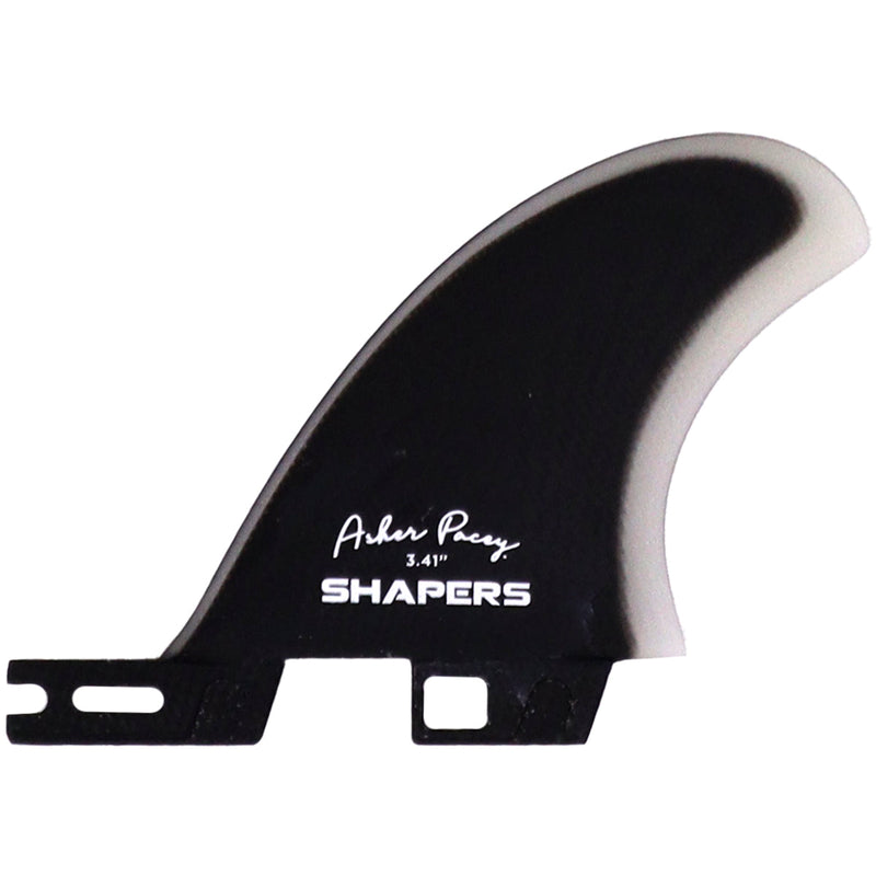 Load image into Gallery viewer, Shapers Asher Pacey Double Tab Twin + 1 Fin Set - 5.59" 4