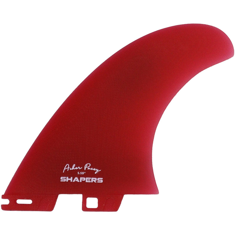 Load image into Gallery viewer, Shapers Asher Pacey Double Tab Twin + 1 Fin Set - 5.59" 9