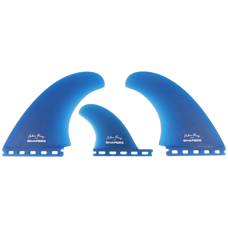 Load image into Gallery viewer, Shapers Asher Pacey Single Tab Twin + 1 Fin Set - 5.79" 4