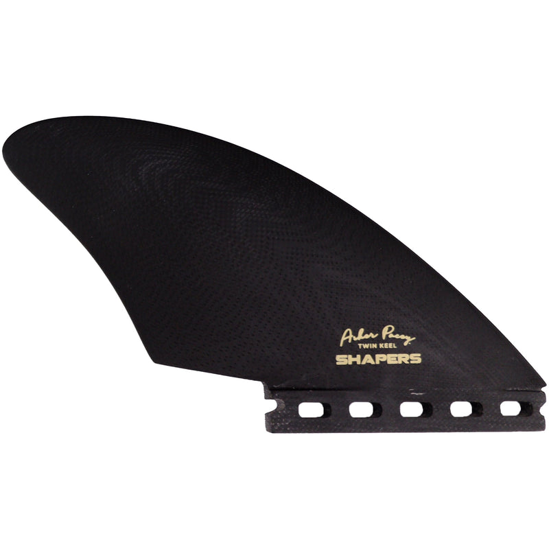 Load image into Gallery viewer, Shapers Asher Pacey Single Tab Keel Twin Fin Set - 5.40" 6